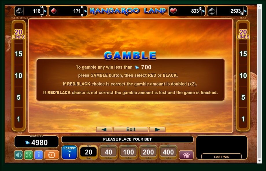 kangaroo land slot machine detail image 2