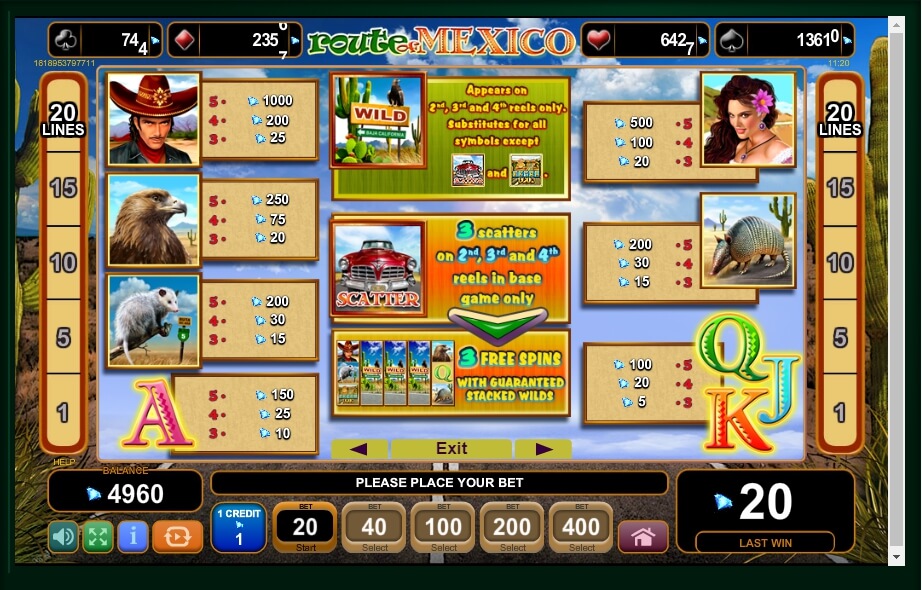 route of mexico slot machine detail image 4