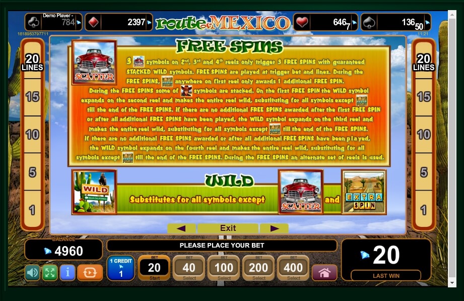 route of mexico slot machine detail image 3