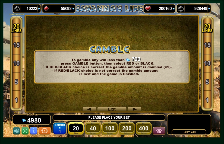 savannas life slot machine detail image 2