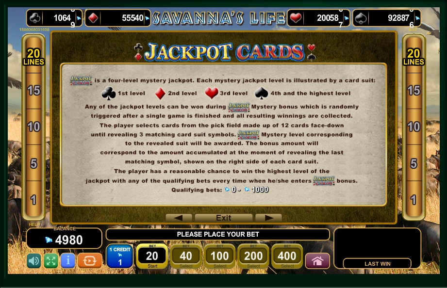 savannas life slot machine detail image 1