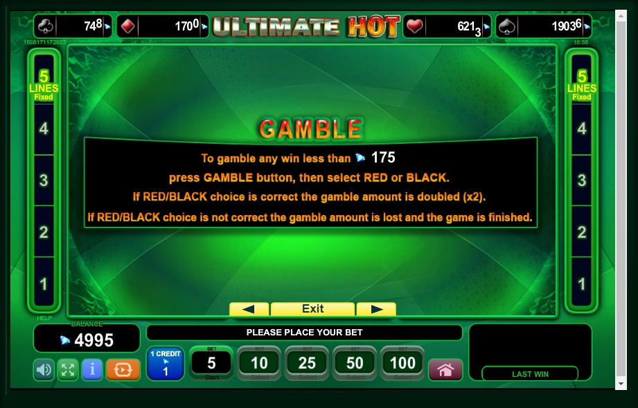 ultimate hot slot machine detail image 2