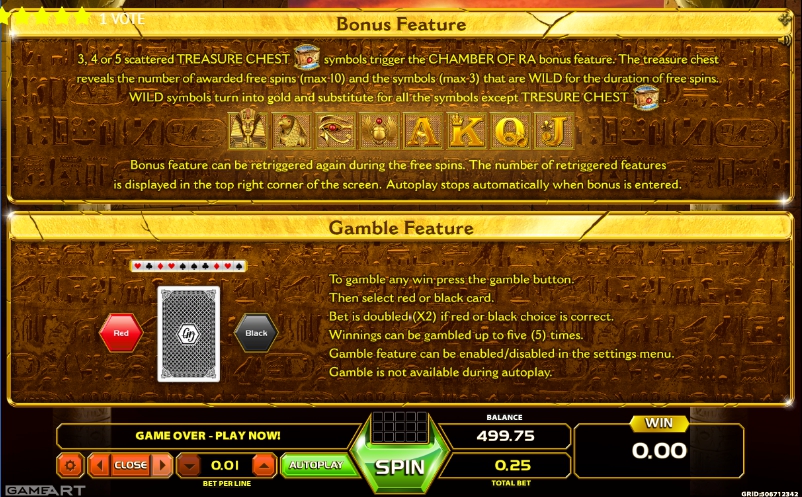 gold of ra slot machine detail image 1