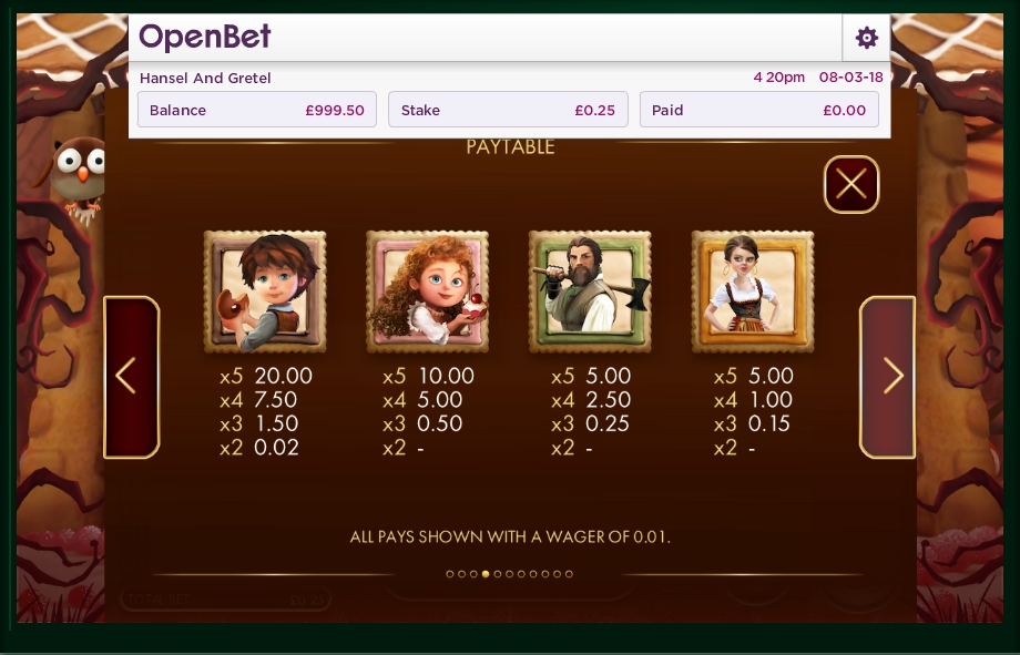 hansel and gretel slot machine detail image 5