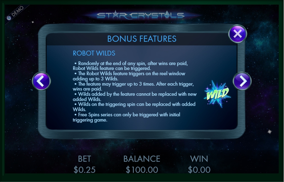 star crystals slot machine detail image 3