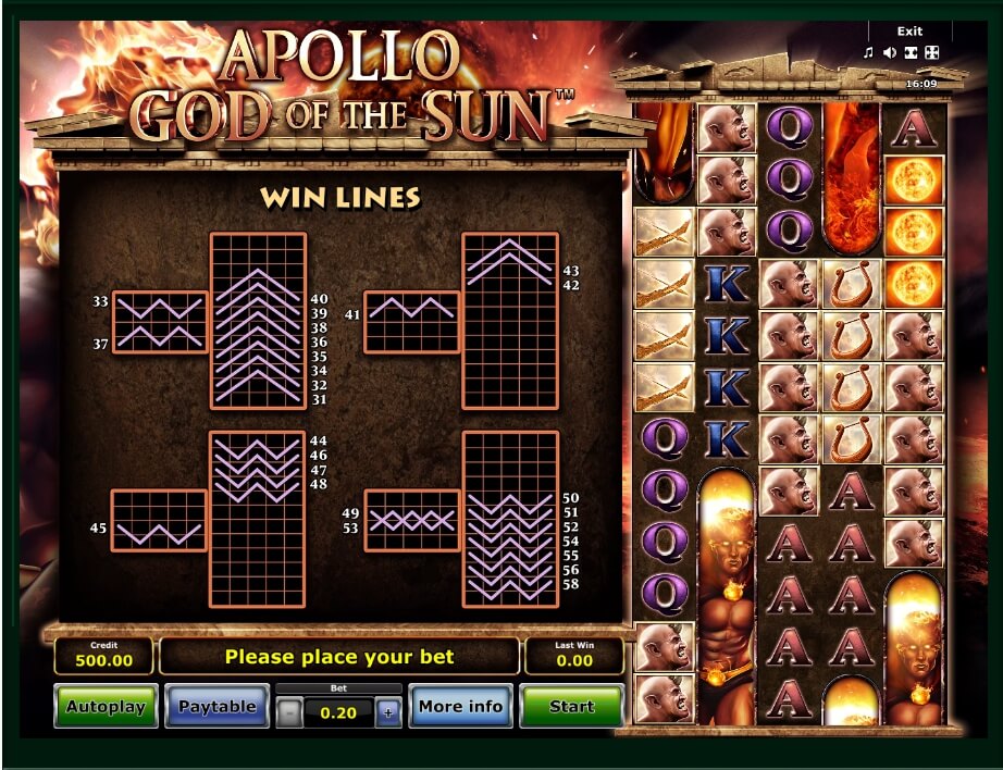 apollo god of the sun slot machine detail image 3