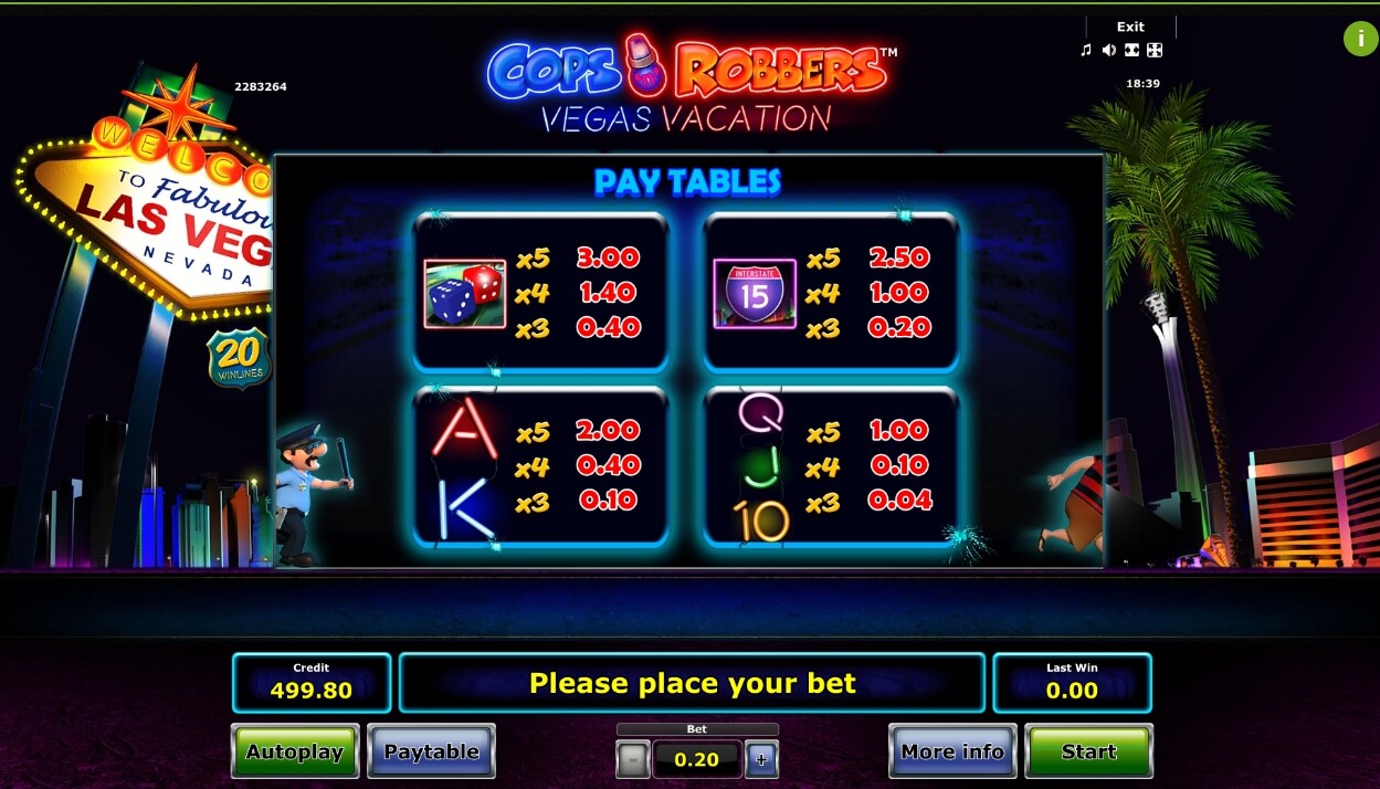 cops n robbers: vegas vacation slot machine detail image 16