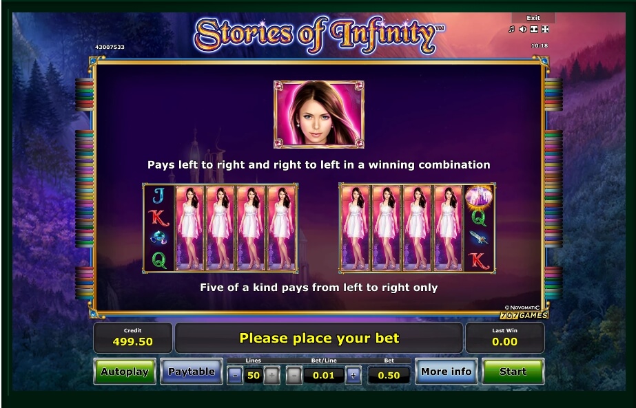 stories of infinity slot machine detail image 2