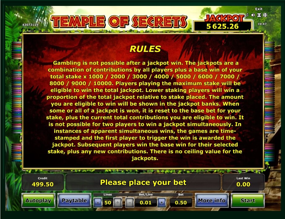 temple of secrets slot machine detail image 2