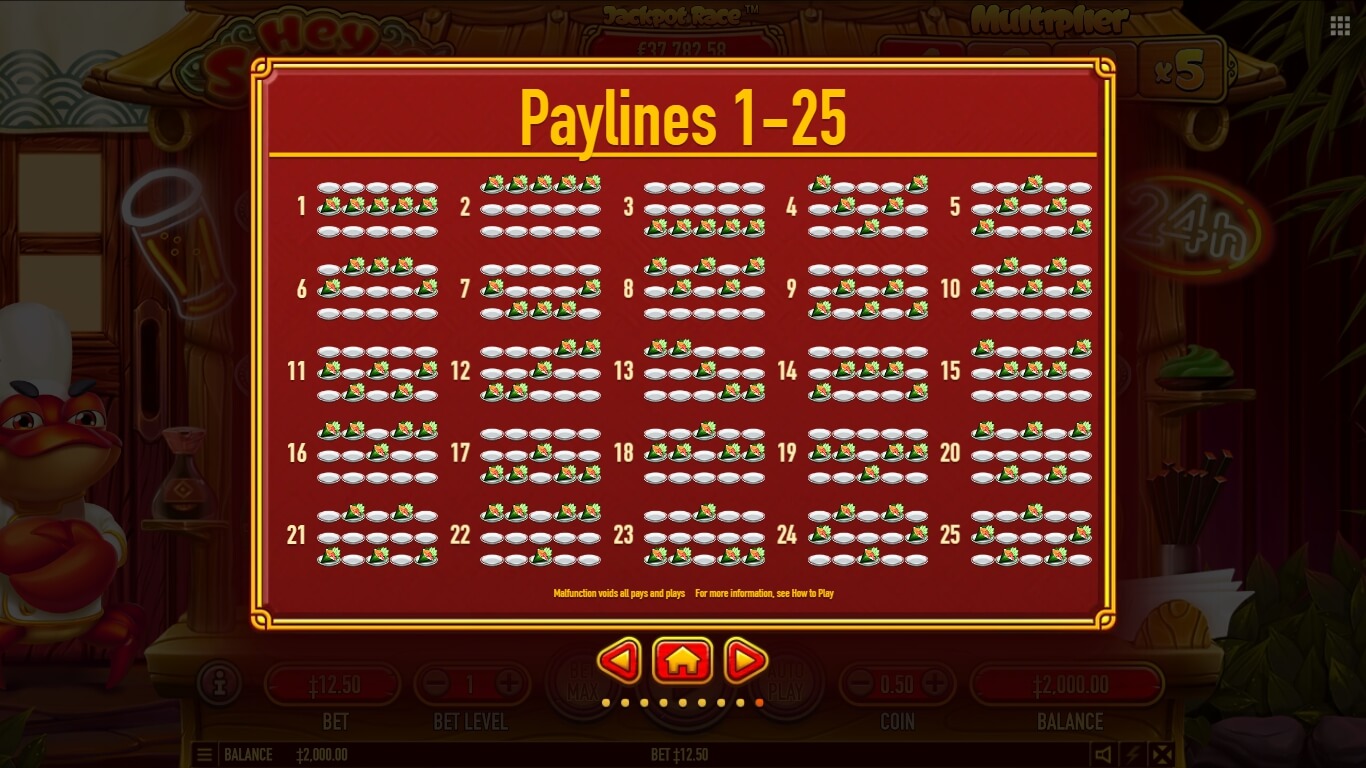 hey sushi slot machine detail image 8