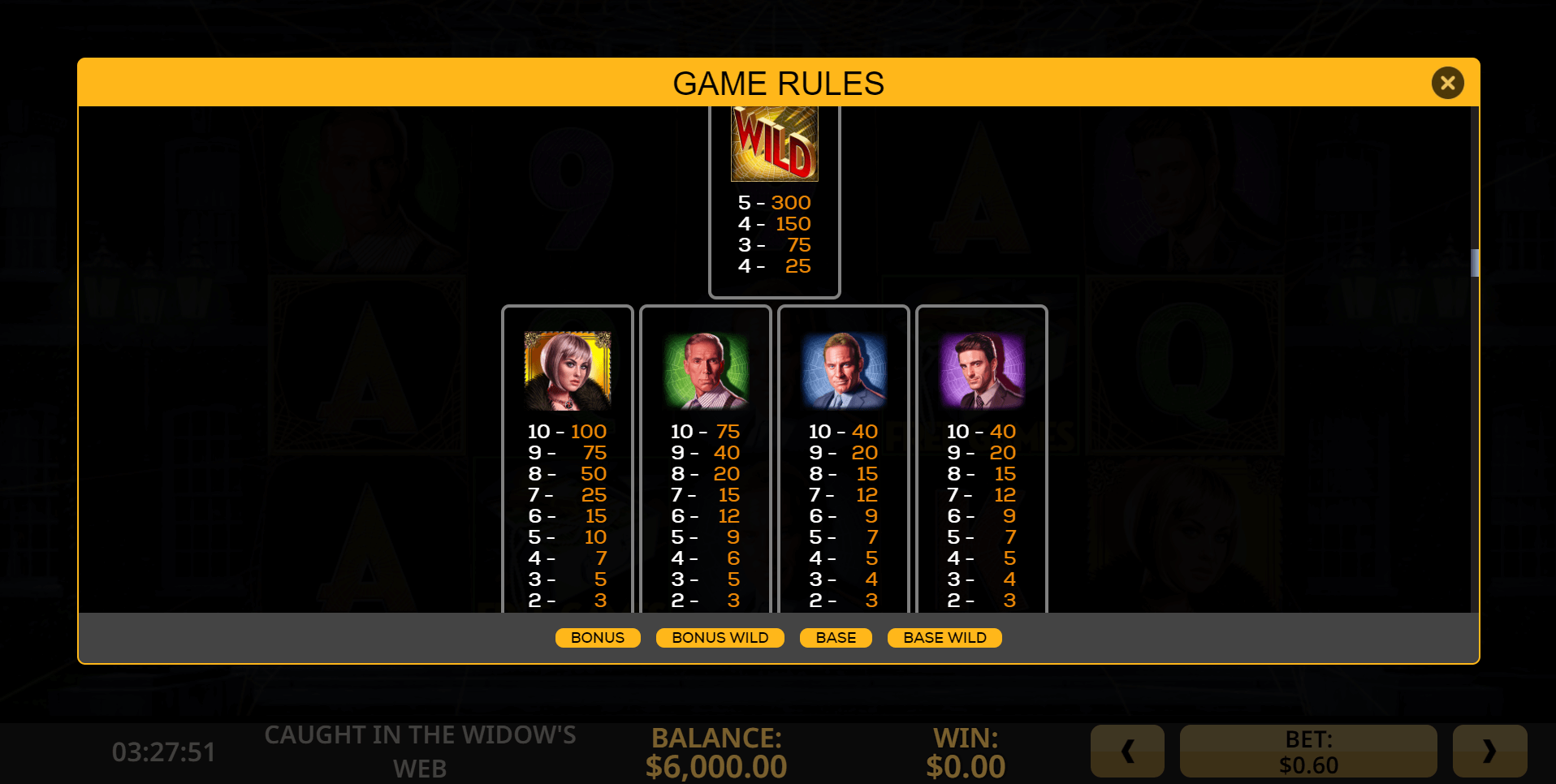 caught in the widows web slot machine detail image 4