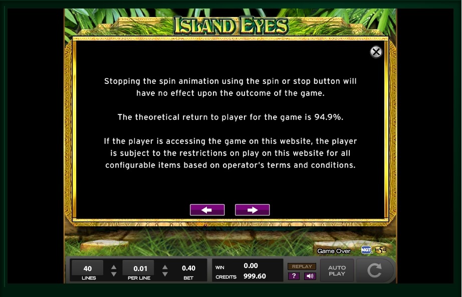 island eyes slot machine detail image 10