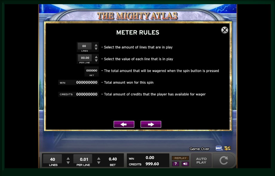 the mighty atlas slot machine detail image 9