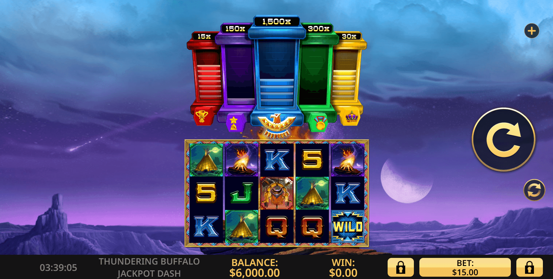 Thundering Buffalo Jackpot Dash slot play free