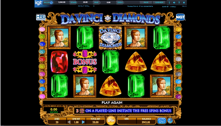 DaVinci Diamonds slot play free