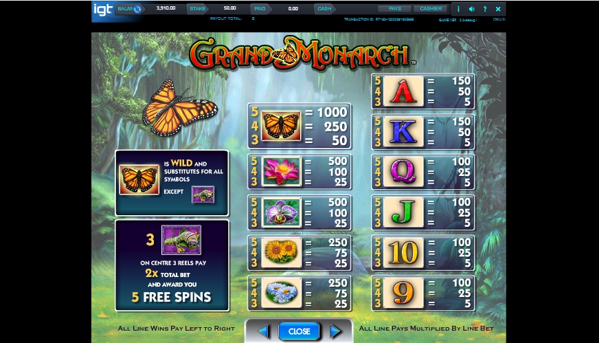 grand monarch slot machine detail image 3