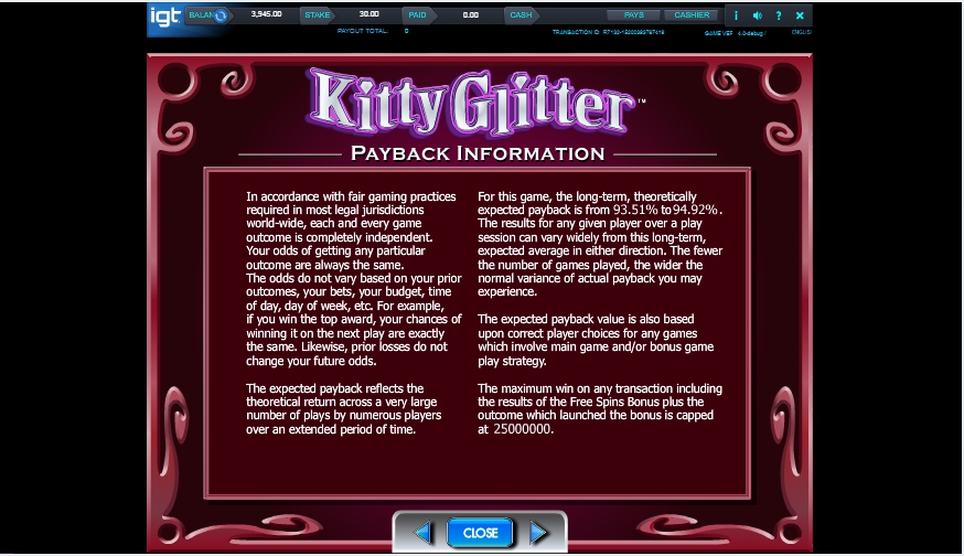 kitty glitter slot machine detail image 0