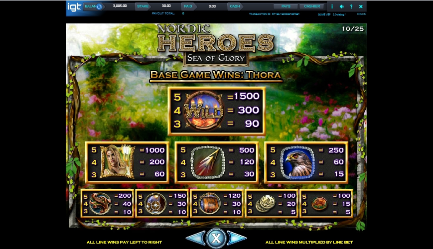 nordic heroes slot machine detail image 23