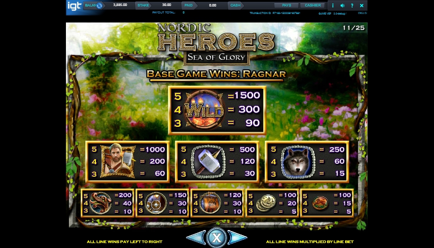 nordic heroes slot machine detail image 22