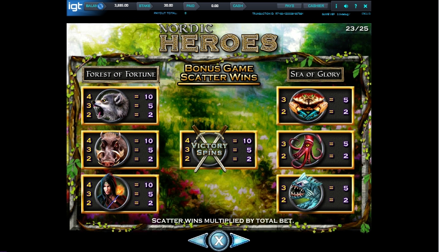 nordic heroes slot machine detail image 9