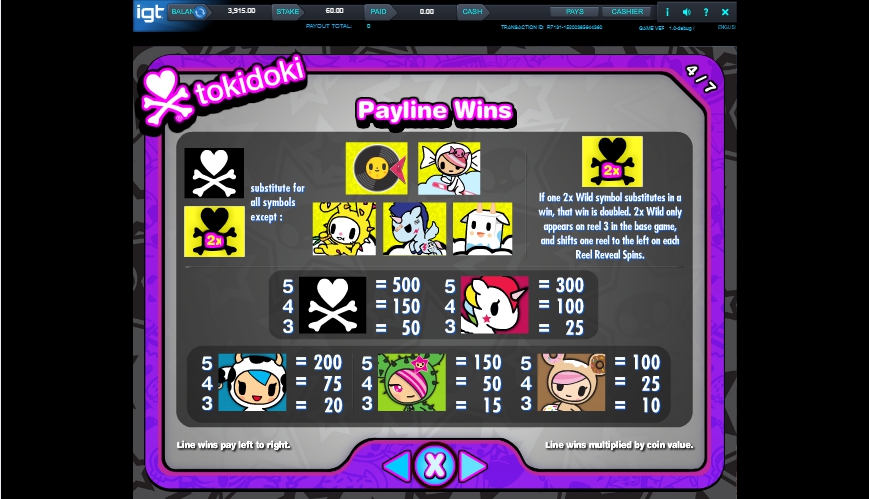 tokidoki lucky town slot machine detail image 3