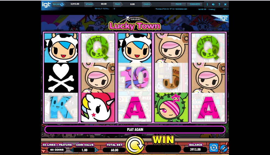 Tokidoki Lucky Town slot play free