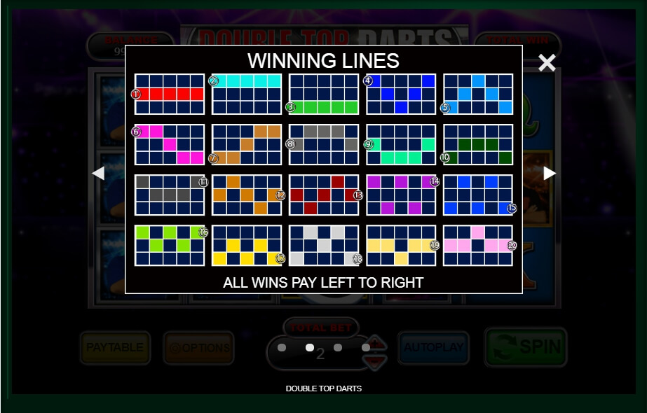 double top darts slot machine detail image 2