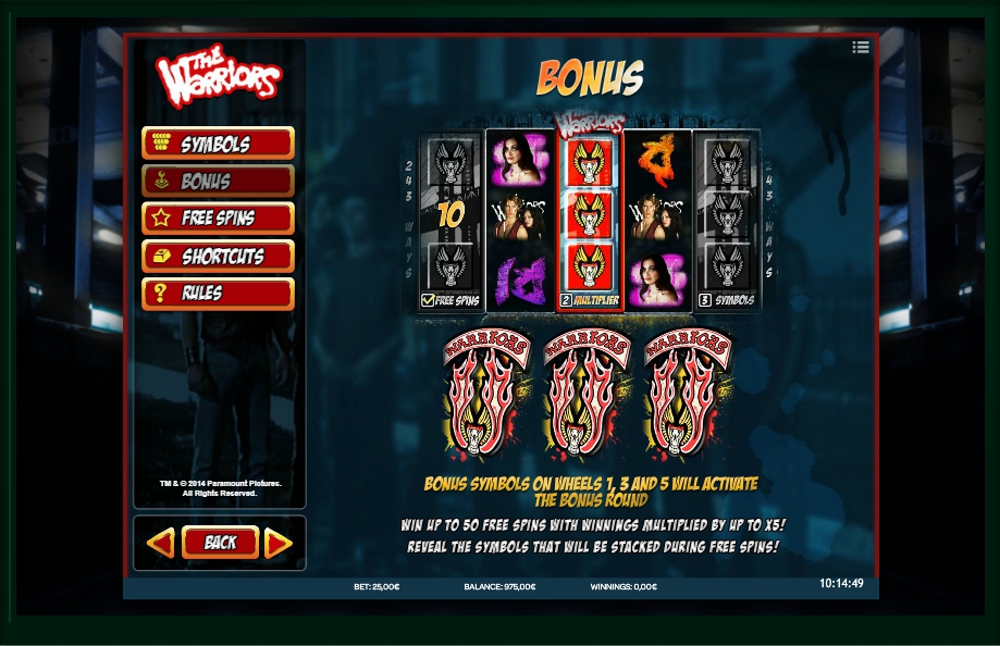 heavy metal warriors slot machine detail image 3