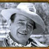 hero in a white hat - john wayne