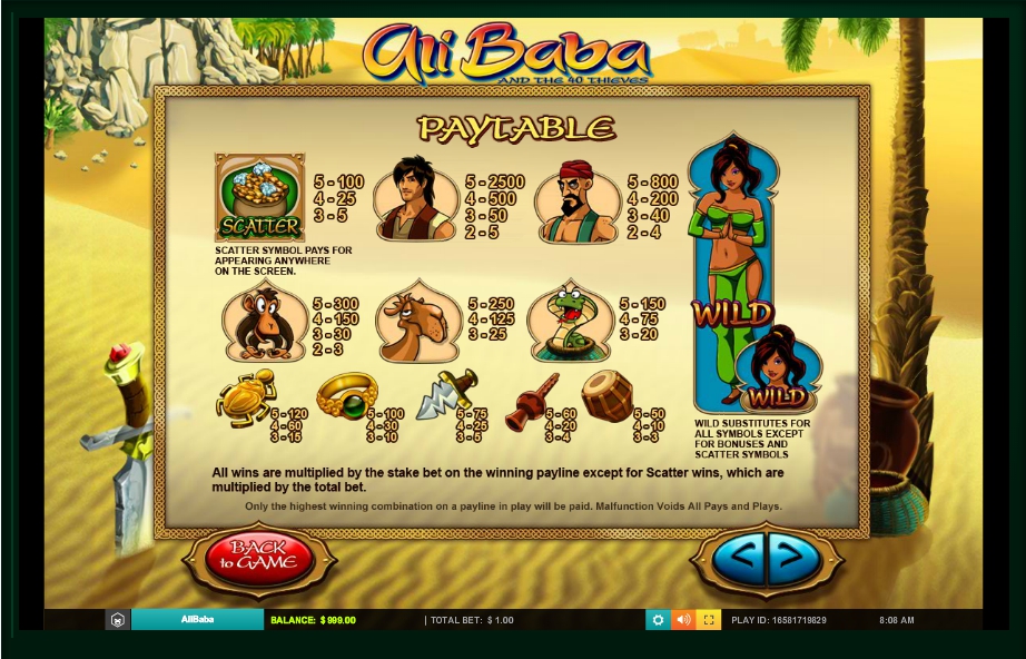 ali baba slot machine detail image 2