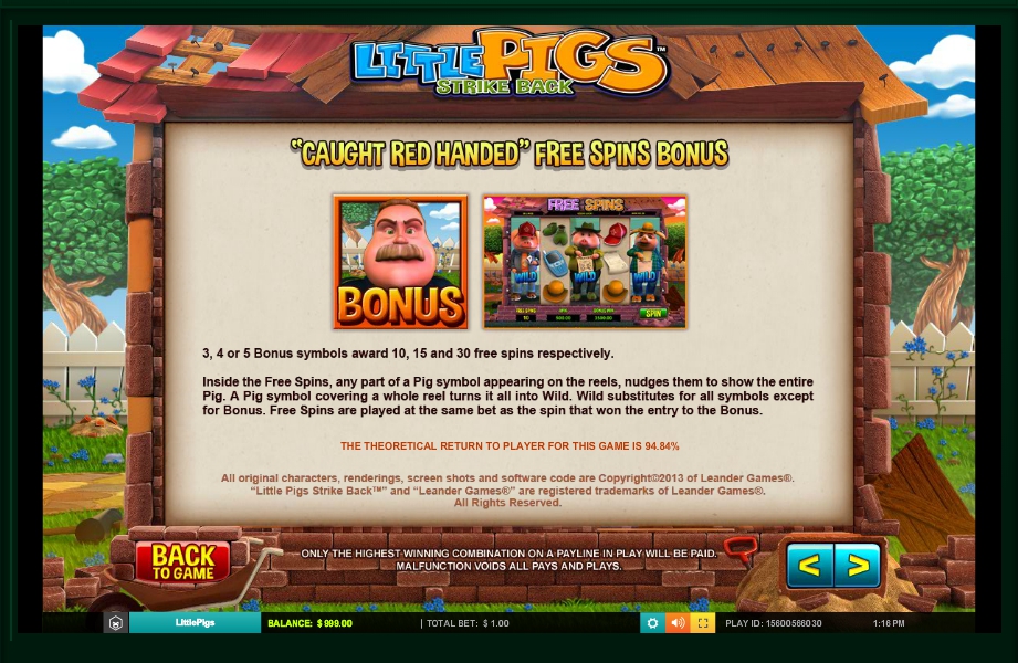 little pigs strike back slot machine detail image 0