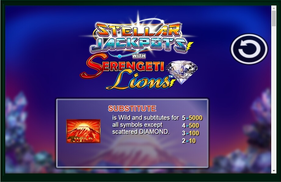 stellar jackpots with serengeti lions slot machine detail image 10