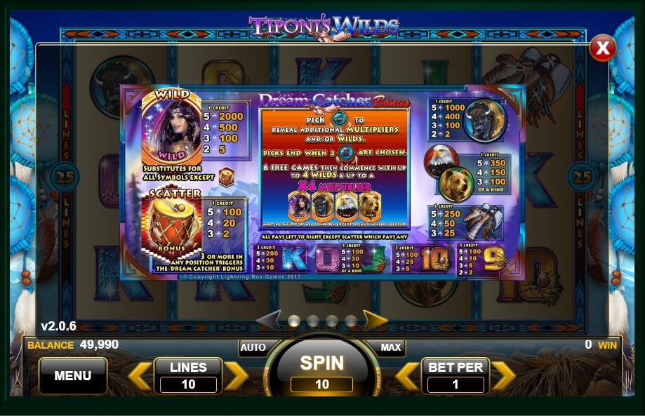 tiponis wilds slot machine detail image 3