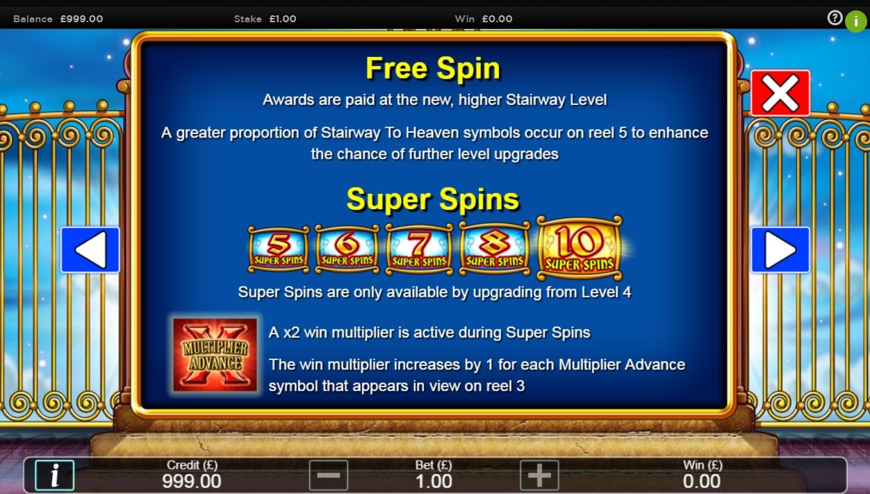 stairway to heaven slot machine detail image 3