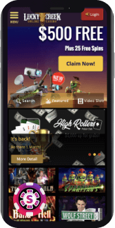 lucky creek casino mobile