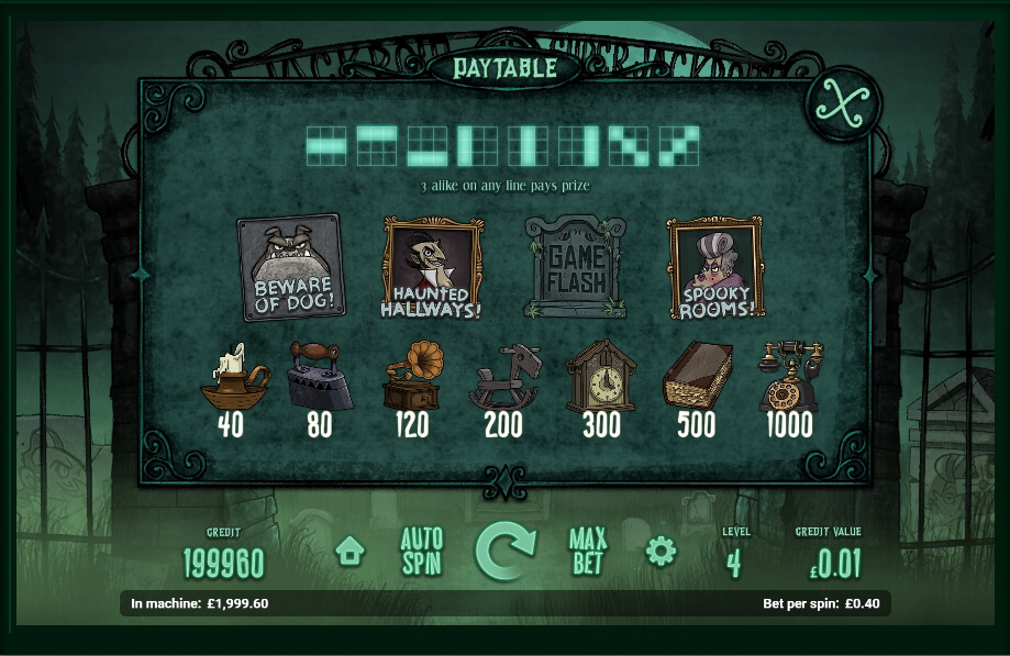 haunted house slot machine detail image 0