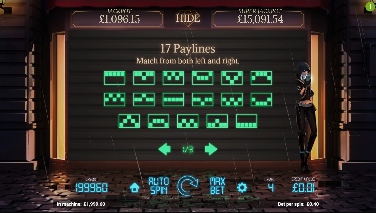 jewel heist slot machine detail image 2