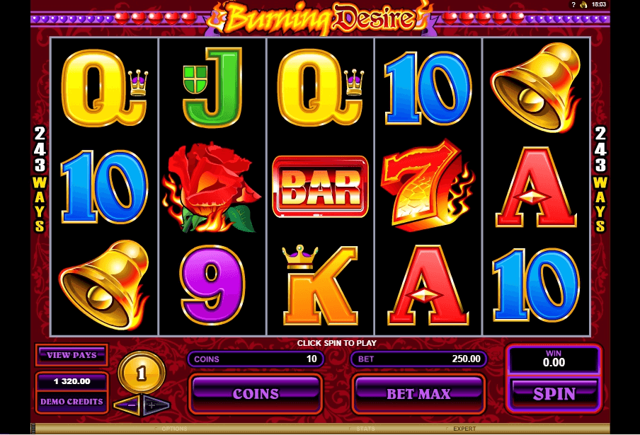 Burning Desire slot play free