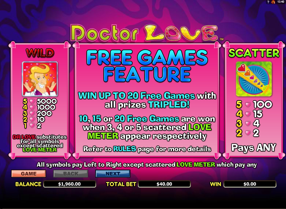 doctor love slot machine detail image 5