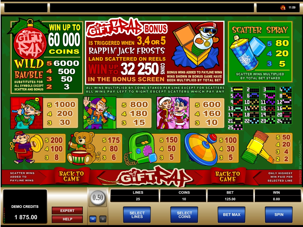 gift rap slot machine detail image 0