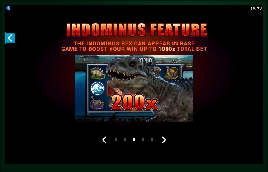 jurassic world slot machine detail image 2