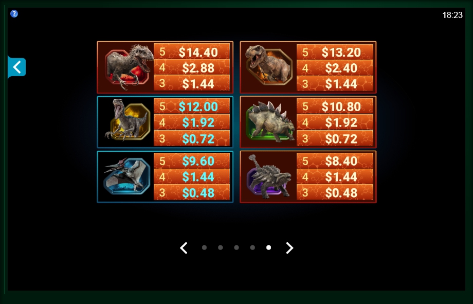 jurassic world slot machine detail image 0