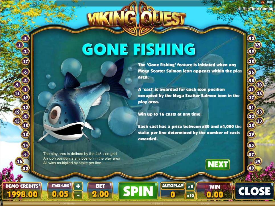 vikings quest slot machine detail image 2