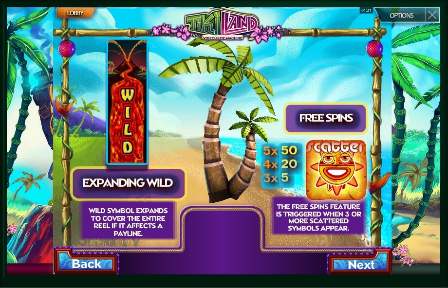 tiki land slot machine detail image 2