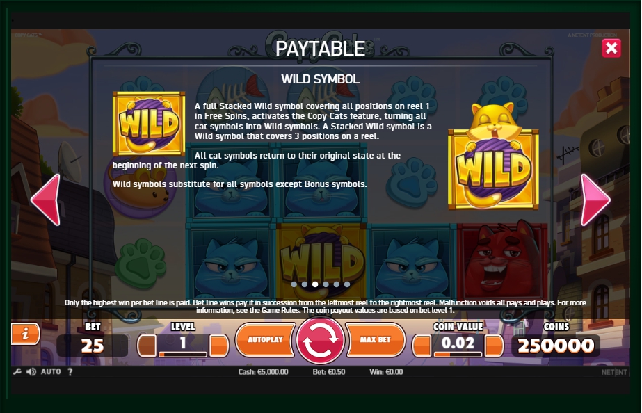 copy cats slot machine detail image 3