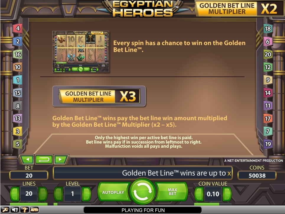 egyptian heroes slot machine detail image 3