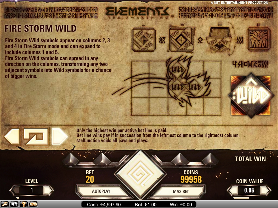 elements the awakening slot machine detail image 3