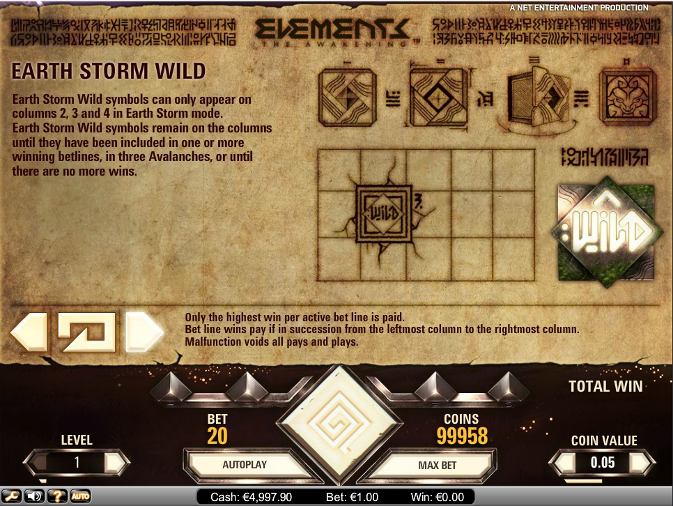 elements the awakening slot machine detail image 1