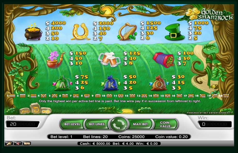 golden shamrock slot machine detail image 0