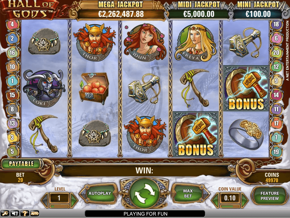 Hall of Gods slot play free